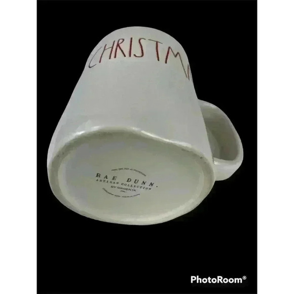 Rae Dunn MERRY CHRISTMAS Holiday Mug by Magenta Red Large Letter Farmhouse - Picture 5 of 6